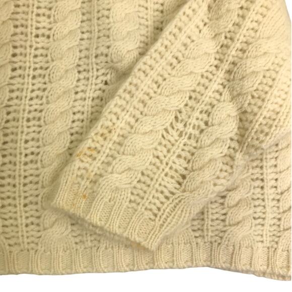 Celeste Cardigan Baby Size 12-18M Creamy Cable Knit Long Sleeve 100% Cashmere - Picture 6 of 6